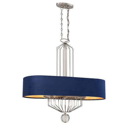 Minka Metropolitan Grandeur 38in 8-Light Island Light | Aged Antique Nickel | Kitchen Island & Dining Room | 38 x 38 x 38.5 in | Model N7339-889