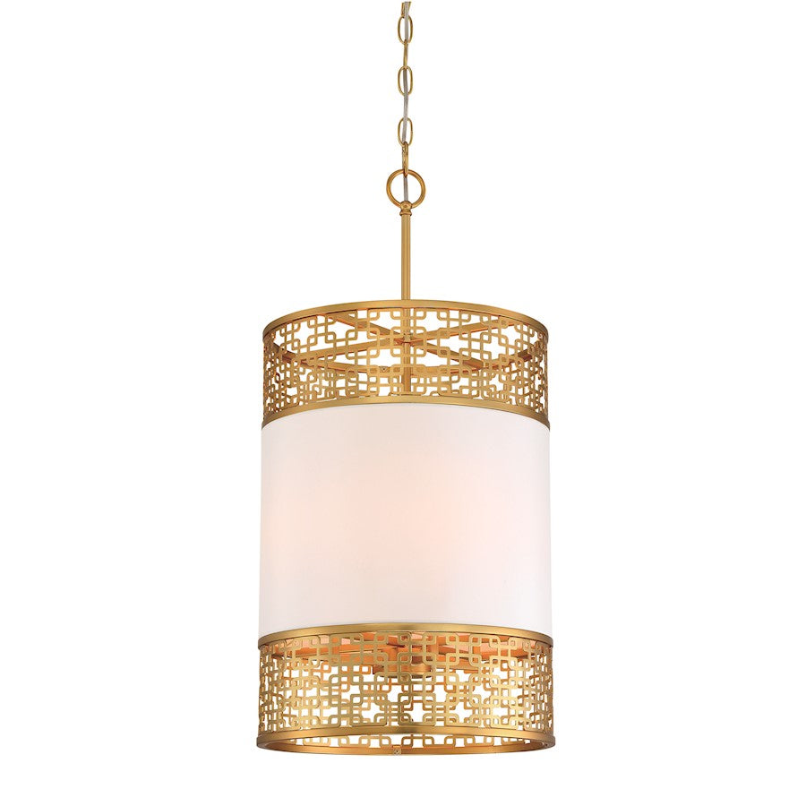 Metropolitan Lighting Blairmoor 14in 4-Light Pendant | Contemporary Honey Gold | Kitchen Island & Dining Room | 14 x 14 x 28 in | Model N7784-248