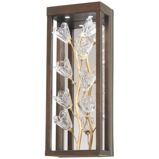 Minka Metropolitan Maison Des Fleurs 7in 6-Light LED Sconce | Traditional Regal Bronze and Empire Gold | Living Room & Dining | Model N7962-730-L