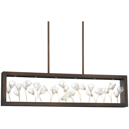 Minka Metropolitan Maison Des Fleurs 42in 6-Light Island Pendant | Traditional Regal Bronze and Empire Gold | Kitchen Island & | Model N7966-730-L