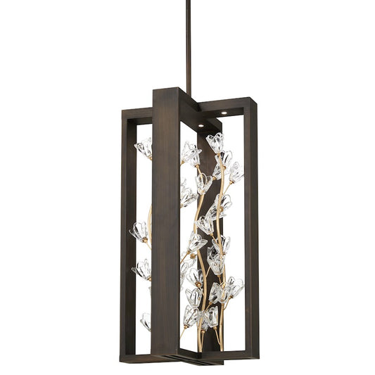 Minka Metropolitan Maison Des Fleurs LED Pendant | Traditional Regal Bronze and Empire Gold | Kitchen Island & Dining Room | Model N7967-730-L