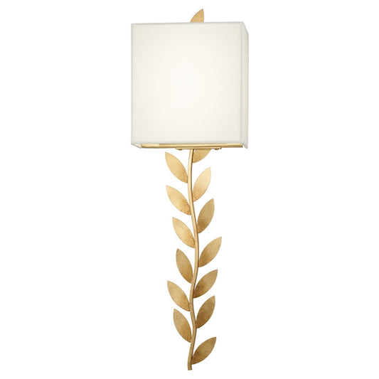 Minka Metropolitan Arbor Grove 24in 2-Light LED Wall Sconce | Ardent Gold Leaf Traditional | Bathroom & Hallway | 7 x 4 x 24 in | Model N7970-696-L