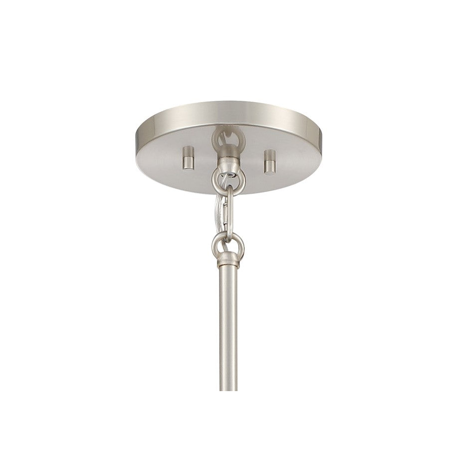Minka Metropolitan Presten 28in 6-Light Pendant | Transitional Brushed Nickel and Sand Coal | Dining Room & Great Room | Model N7985-420