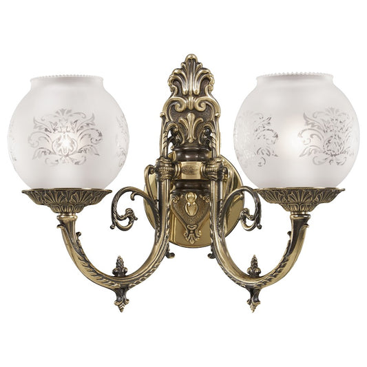Minka Metropolitan 2-Light 8in Wall Sconce | Traditional French Gold Steel | Hallway & Bedroom Accent Light | 16 x 8 x 12 in | Model N801902