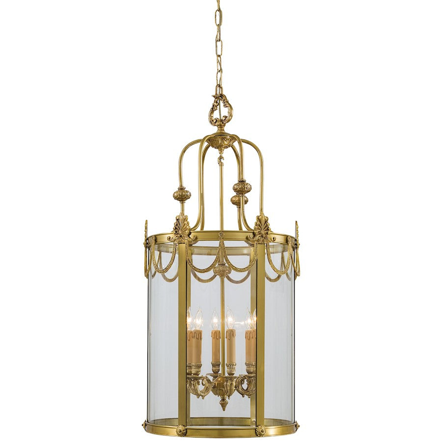 Metropolitan Lighting Family 6-Light Foyer Pendant | Traditional Dore Gold Cast Brass | Foyer & Entryway | 19 x 41 in | Model N850906