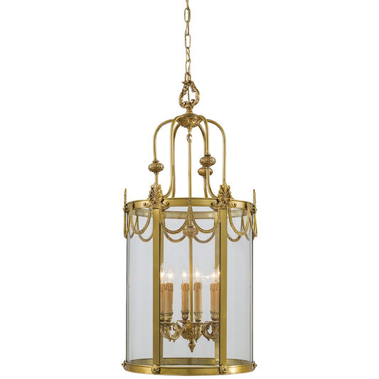 Metropolitan Lighting Family 6-Light Foyer Pendant | Traditional Dore Gold Cast Brass | Foyer & Entryway | 19 x 41 in | Model N850906