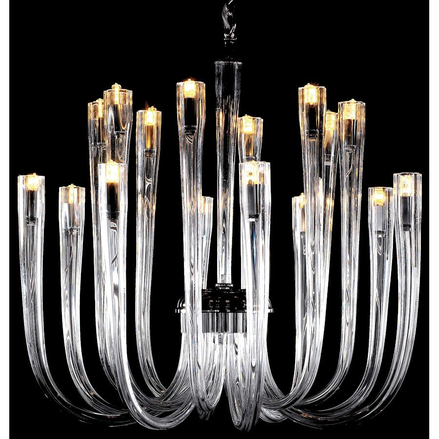 Metropolitan Lighting 12-Light Chandelier | Chrome Traditional Styling | Dining Room & Foyer Statement Light | 24 x 24 x 23 in | Model N9186