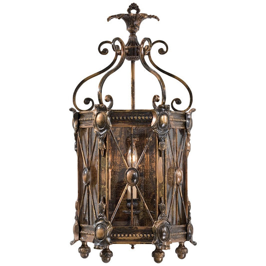 Metropolitan Lighting 26in 3-Light Wall Sconce | Traditional Bronze Oxide and Clear Glass | Living Room & Bedroom Accent Light | Model N9300