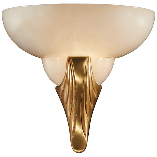 Metropolitan Lighting 1-Light Wall Sconce | French Gold Transitional Finish | Hallway & Bathroom Accent Light | 9.5 x 10.25 in | Model N950083