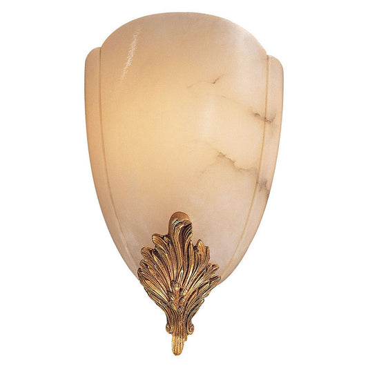 Metropolitan Lighting 14in 1-Light Wall Sconce | Traditional French Gold and Clear Glass | Living Room & Bedroom Accent Light | Model N950443