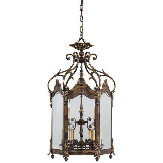 Metropolitan Lighting Metropolitan Family 48in 9-Light Foyer Pendant | Traditional Oxide Brass | Foyer & Stairwell | 26 x 26 x 48 in | Model N952011
