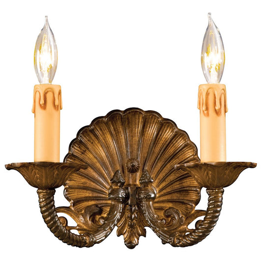 Metropolitan Lighting 2-Light Wall Sconce 7in | Traditional Oxide Brass | Hallway & Bedroom Accent | 10 x 6 x 7 in | Model N9805-OXB