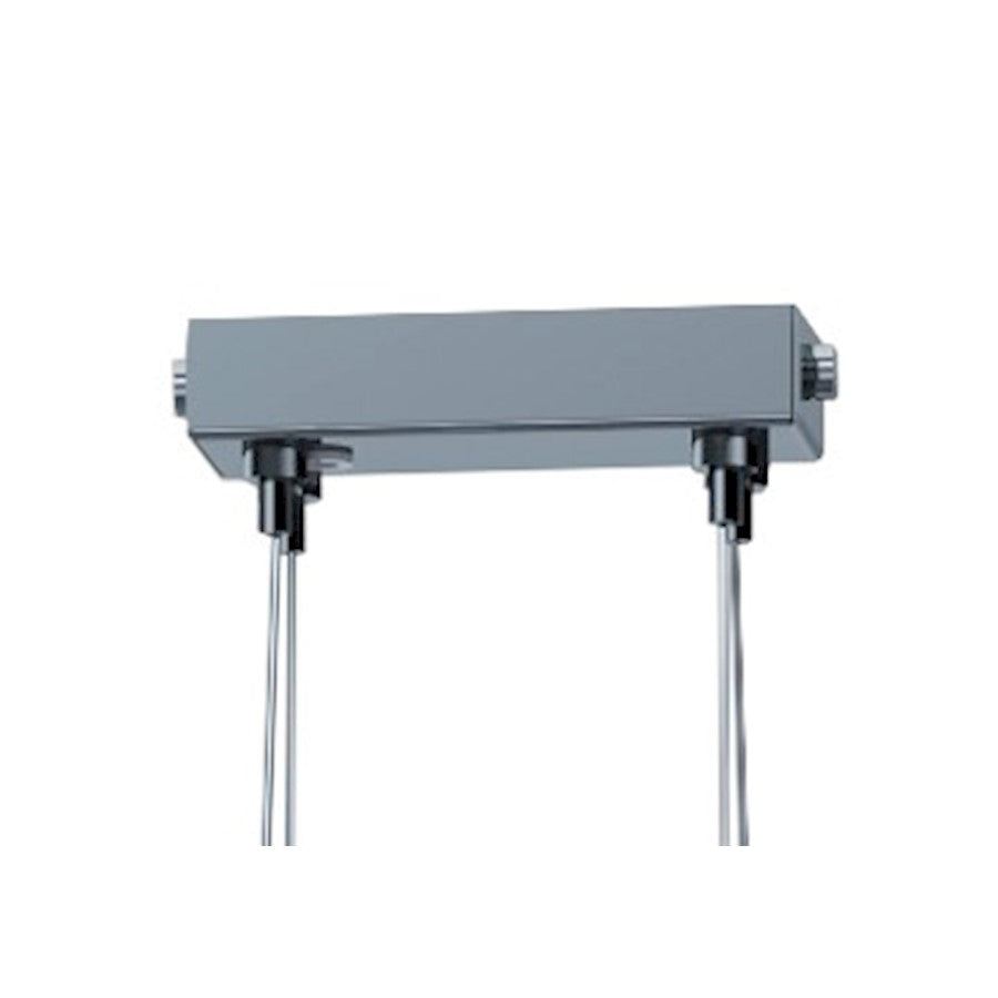 12 Light Pendant, Polished Nickel