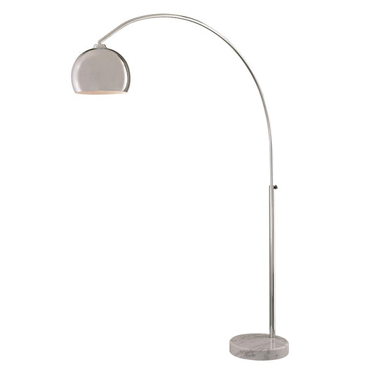 George Kovacs George's Reading Room 64in 1-Light Arc Floor Lamp | Contemporary Chrome | Living Room & Reading Nook | 15 x 64 x 75 in | Model P053-077