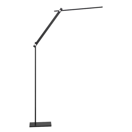 Minka George Kovacs LED 55in Floor Lamp | Anodized Brush Coal Steel and Aluminum | Living Room & Reading Nook | 6.69 x 54.69 in | Model P080-66F-L