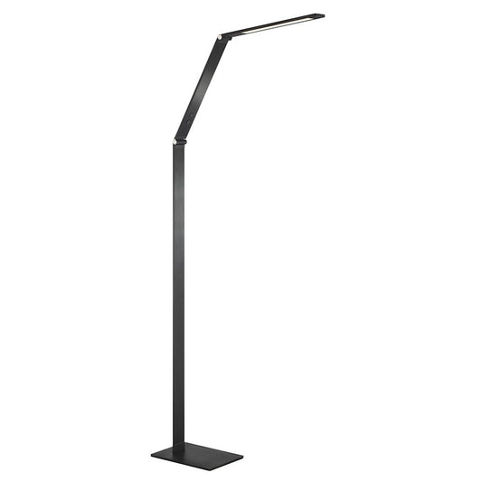 Minka George Kovacs LED 51in Floor Lamp | Anodized Brush Coal Steel/Aluminum | Living Room & Reading Nook | 451.9 Lumens, 3000K | Model P082-66F-L