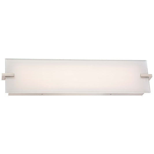 George Kovacs Hooked 25in 1-Light Bathroom Vanity Light | Contemporary Polished Nickel | Bathroom Vanity | W 25 x D 3 x H 6 in | Model P1113-613-L