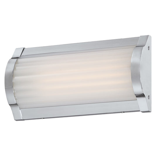 George Kovacs Verin 9in 1-Light LED Bath Vanity Light | Contemporary Chrome | Bathroom Vanity Lighting | W 9 x D 2 x H 5 in | Model P1171-077-L