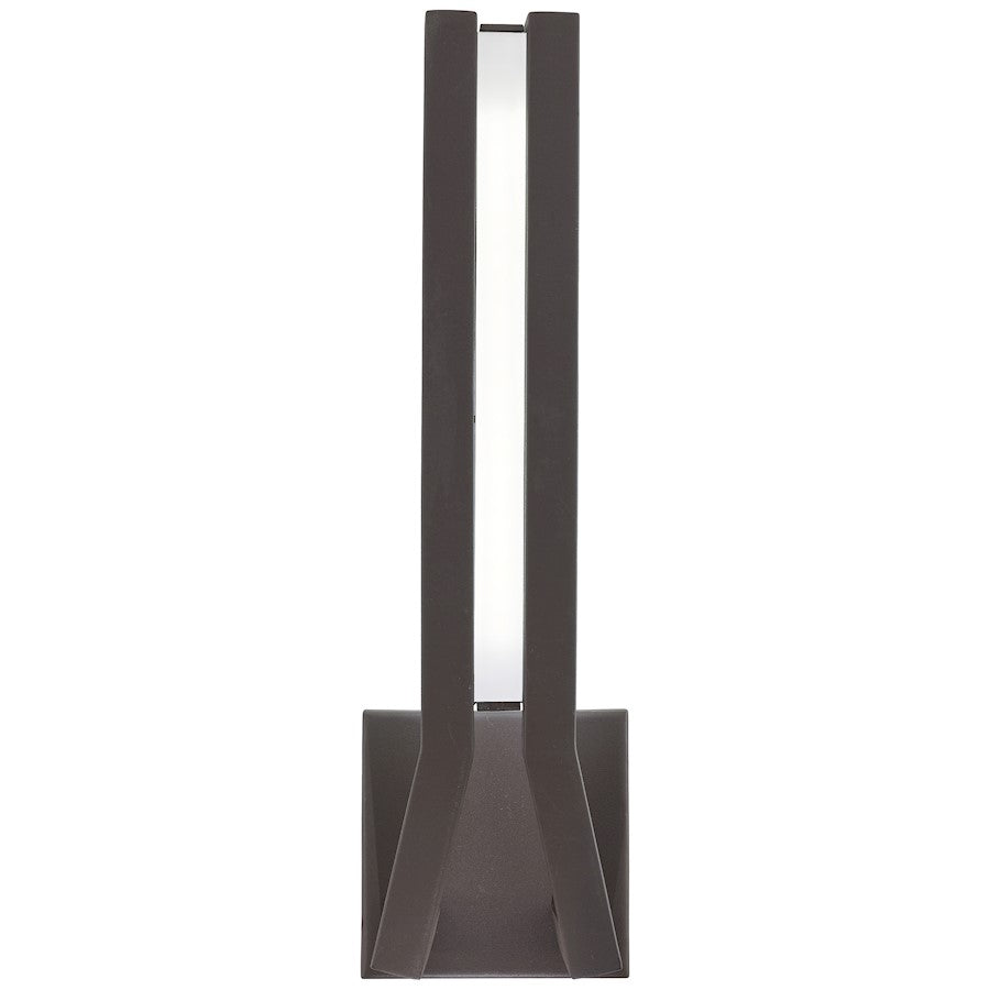 George Kovacs Tune 16in 1-Light LED Wall Sconce | Contemporary Sand Bronze | Living Room & Hallway Accent | 5 x 3 x 16 in | Model P1213-287-L
