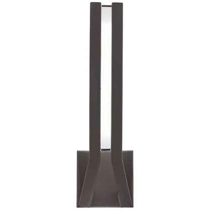 George Kovacs Tune 16in 1-Light LED Wall Sconce | Contemporary Sand Bronze | Living Room & Hallway Accent | 5 x 3 x 16 in | Model P1213-287-L