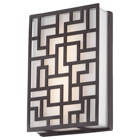 George Kovacs Alecia's Necklace 9in Outdoor Sconce | Sand Bronze Contemporary | Covered Patio & Entryway | 6 x 2 x 9 in | Model P1221-287-L