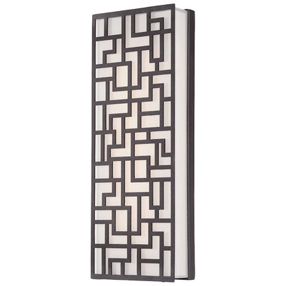 George Kovacs Alecia's Necklace 16in Outdoor Sconce | Sand Bronze Contemporary | Covered Patio & Entryway | 6 x 2 x 16 in | Model P1222-287-L