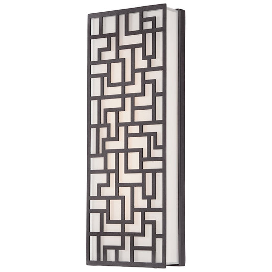 George Kovacs Alecia's Necklace 16in Outdoor Sconce | Sand Bronze Contemporary | Covered Patio & Entryway | 6 x 2 x 16 in | Model P1222-287-L