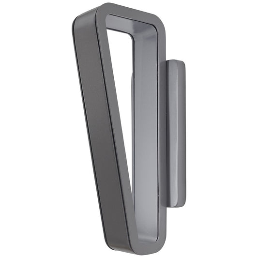 George Kovacs Pediment 16in LED Wall Sconce | Soldered Silver Contemporary | Indoor & Covered Outdoor | 5 x 7 x 16 in | Model P1225-297-L