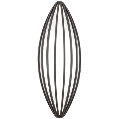 George Kovacs Corduroy 16in 1-Light Outdoor Sconce | Contemporary Dorian Bronze and Etched White Glass | Covered Patios & | Model P1233-615B-L