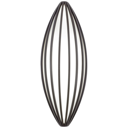 George Kovacs Corduroy 16in 1-Light Outdoor Sconce | Contemporary Dorian Bronze and Etched White Glass | Covered Patios & | Model P1233-615B-L