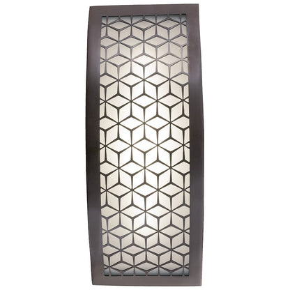 George Kovacs Copula 13in LED Outdoor Sconce | Modern Alder Bronze Aluminum | Entryway & Porch | 3 x 5 x 13 in | Model P1239-246-L