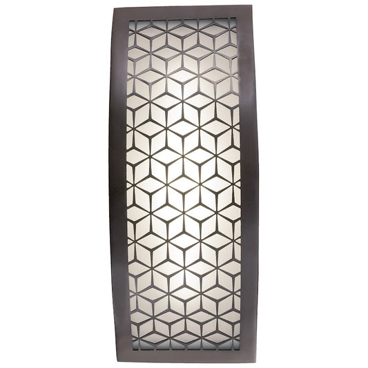 George Kovacs Copula 13in LED Outdoor Sconce | Modern Alder Bronze Aluminum | Entryway & Porch | 3 x 5 x 13 in | Model P1239-246-L
