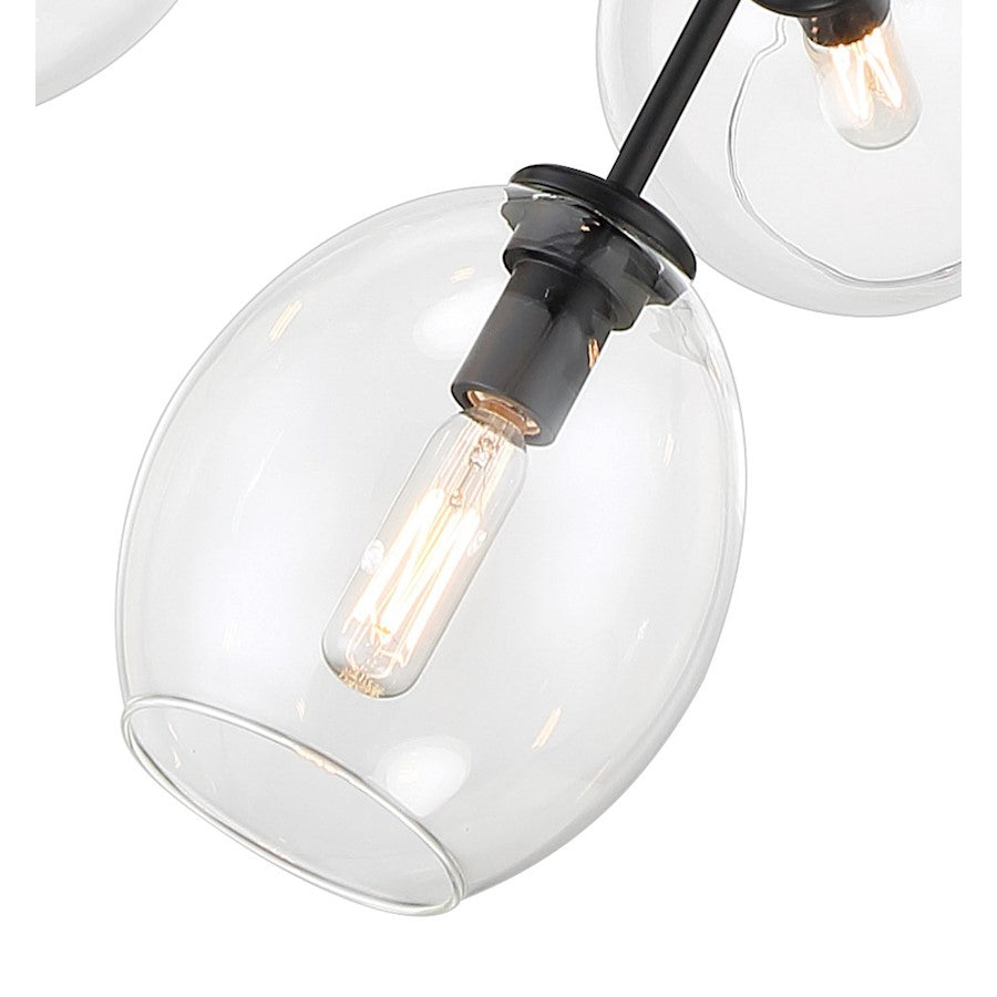 9 Light Chandelier, Coal