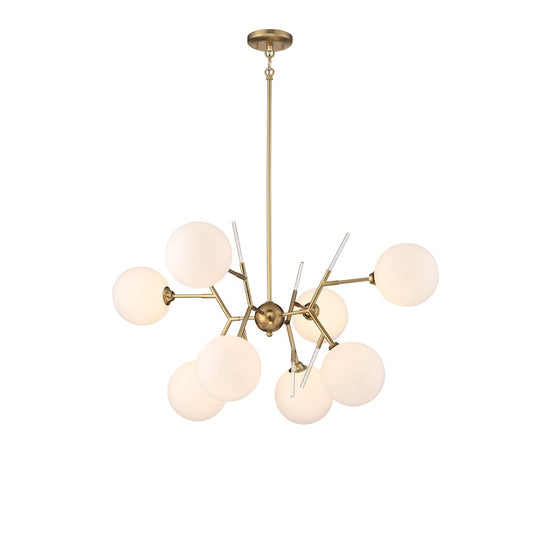 Minka George Kovacs Polares 8-Light Chandelier | Transitional Honey Gold Finish | Dining Room & Living Room | 36 x 36 x 26 in | Model P1488-248