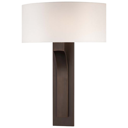 George Kovacs Wall Sconce 17in 1-Light Wall Sconce | Contemporary Copper Bronze Patina | Hallway & Living Room | 12 x 4 x 17 in | Model P1705-647