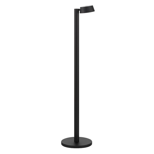 Minka George Kovacs Task Portables 35in LED Floor Lamp | Modern Coal Aluminum Shade | Living Room & Reading Nook | 8 x 35 in | Model P180-66A-L