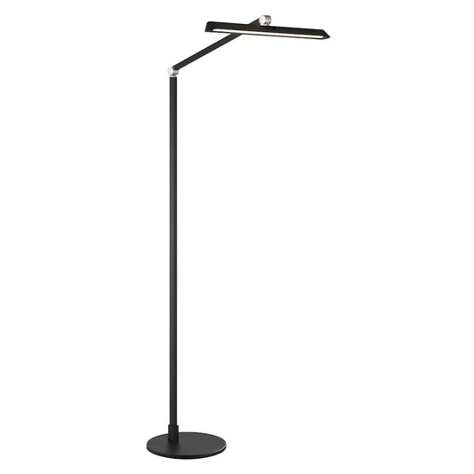 Minka George Kovacs Portables 52in LED Floor Lamp | Coal Steel and Aluminum | Living Room & Reading Nook | 849 Lumens, 3000K | Model P1878-66A-L