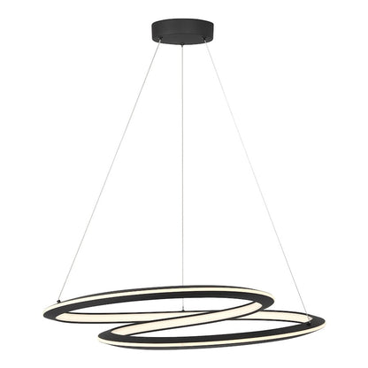 Minka George Kovacs Infinite 27in 1-Light LED Pendant | Sand Coal Steel and Sand Coal Silicone | Kitchen Island & Dining Room | Model P1970-066-L