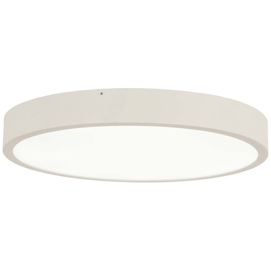 George Kovacs Ugo 22in LED Flush Mount | Modern Sand White Finish | Bedroom & Hallway Ceiling Light | 22.5 x 22.5 x 2.75 in | Model P2012-655-L