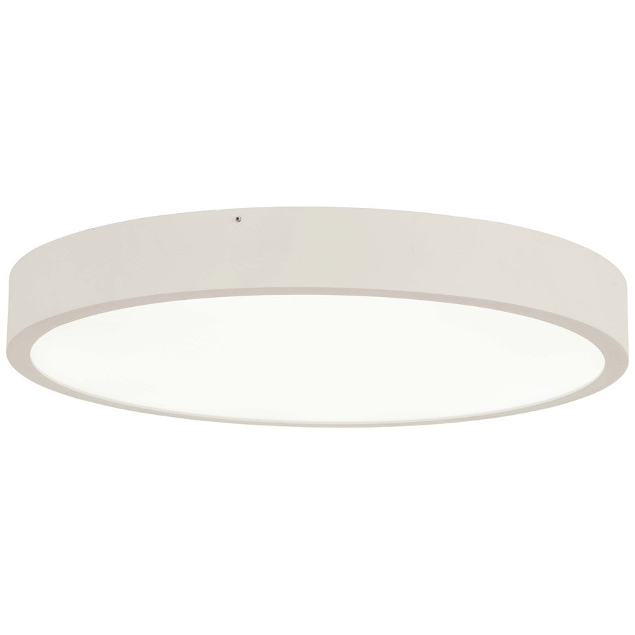 George Kovacs Ugo 22in LED Flush Mount | Modern Sand White Finish | Bedroom & Hallway Ceiling Light | 22.5 x 22.5 x 2.75 in | Model P2012-655-L
