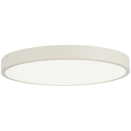 George Kovacs Ugo 28in LED Flush Mount | Contemporary Sand White | Bedroom & Living Room | 28 x 28 x 3 in | Model P2013-655-L