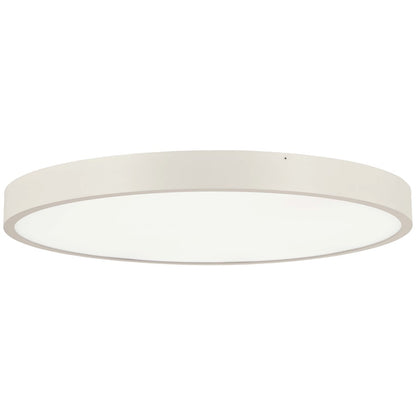 George Kovacs Ugo 32in LED Flush Mount | Modern Sand White Finish | Living Room & Large Bedroom Ceiling Light | Model P2014-655-L