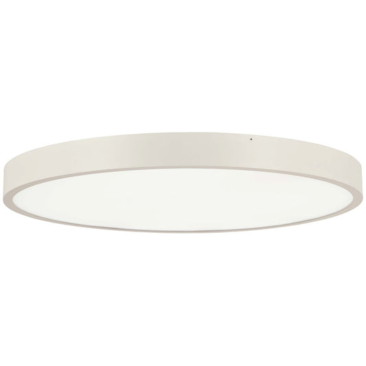 George Kovacs Ugo 32in LED Flush Mount | Modern Sand White Finish | Living Room & Large Bedroom Ceiling Light | Model P2014-655-L