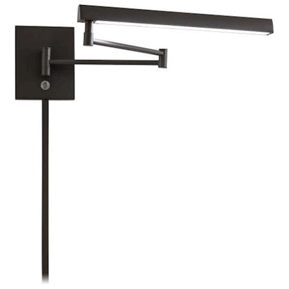 George Kovacs LED Convertible Swing Arm 1-Light Wall Sconce | Dorian Bronze | Living Room & Bedroom | 17 x 3 x 6 in | Model P266-1-615B-L