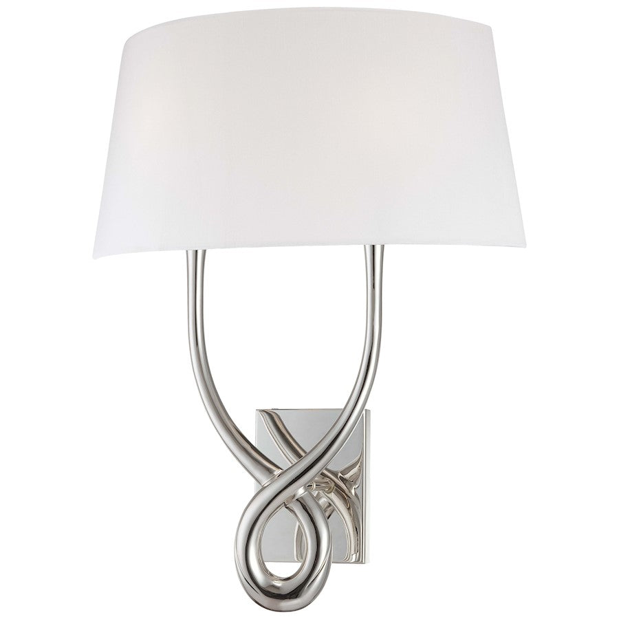 George Kovacs 2-Light Vanity Light | Contemporary Silver Plated | Bathroom Vanity Lighting | 18 x 8 x 23 in | Model P294-0W-634