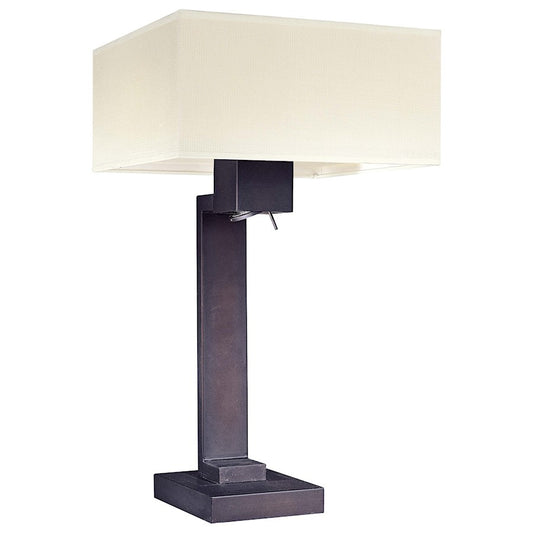 George Kovacs Step 27in 3-Light Table Lamp | Bronze Contemporary | Living Room & Bedroom | 15 x 15 x 27 in | Model P342-617
