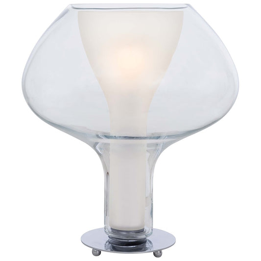 George Kovacs Soft 23in 1-Light Table Lamp | Contemporary Chrome | Living Room & Bedroom | 6 x 23 in | Model P3807-077