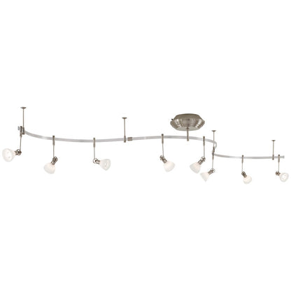 George Kovacs Lightrail 264in 8-Light Track Lighting Kit | Brushed Nickel Contemporary | Living Room & Family Room | 264 x 9 x 4 in | Model P4078-084