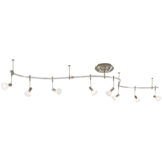 George Kovacs Lightrail 264in 8-Light Track Lighting Kit | Brushed Nickel Contemporary | Living Room & Family Room | 264 x 9 x 4 in | Model P4078-084