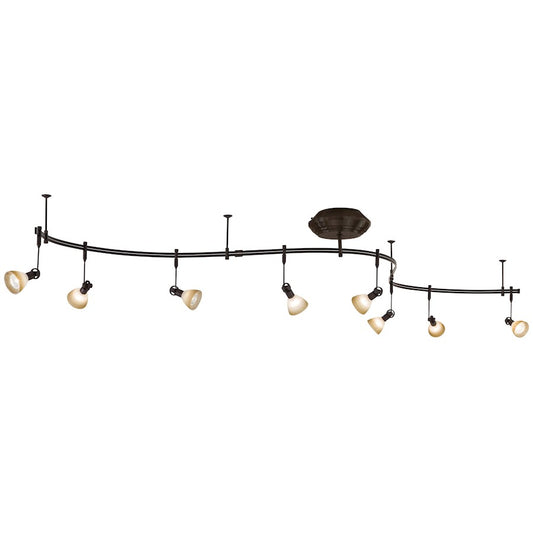 George Kovacs Lightrail 264in 8-Light Track Lighting Kit | Sable Bronze Contemporary | Living Room & Family Room | 264 x 9 x 4 in | Model P4078-467